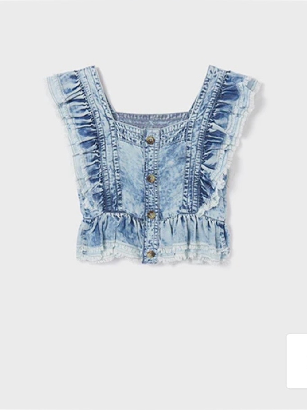 New Girls Size 12 Mayoral Girls Ruffle Blouse